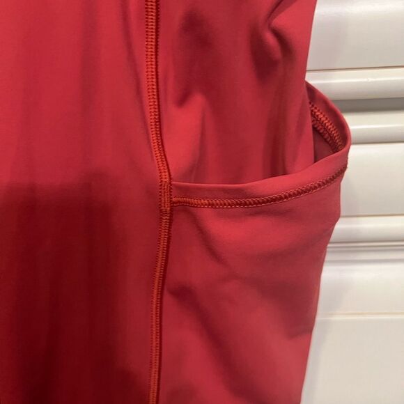 Lululemon Fast & free Crops  Sz 2 Orange - Picture 4 of 12